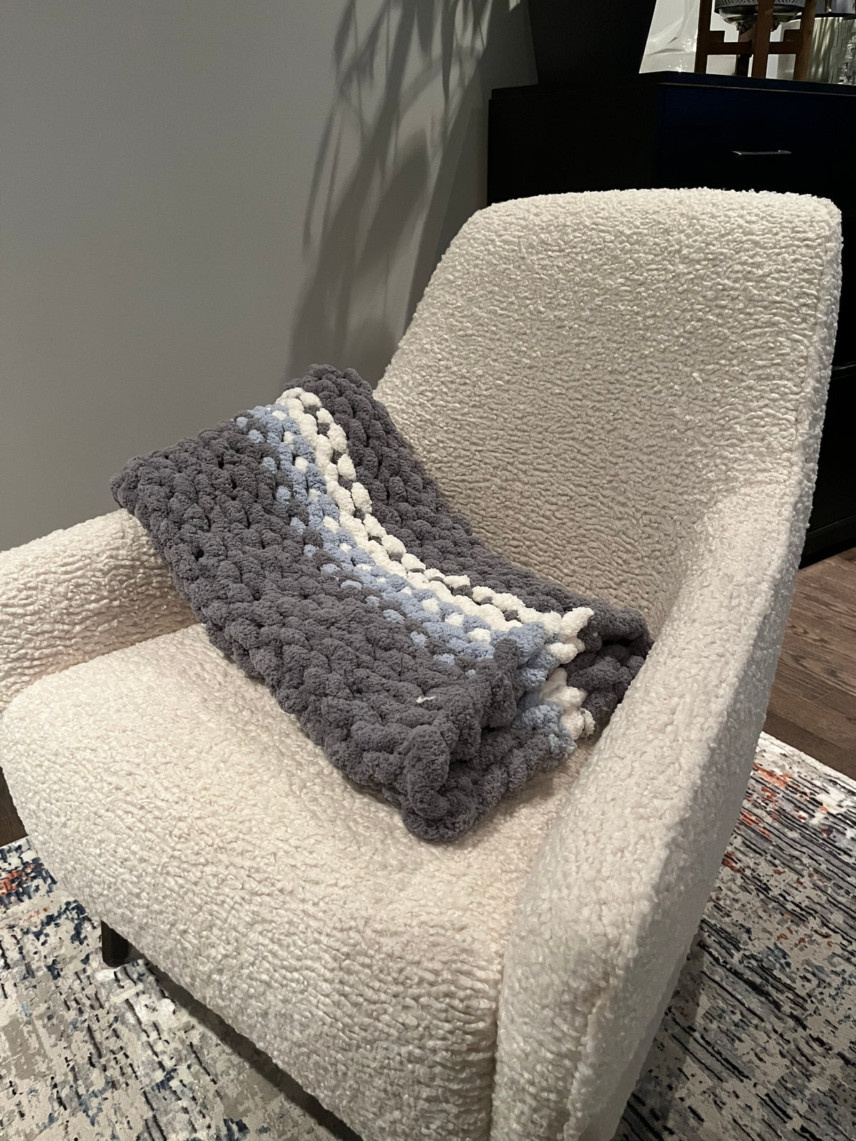 Mountain blue blanket